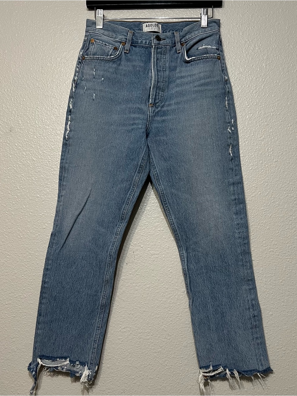 AGOLDE Women's Jeans Size 26 High Rise Raw Hems